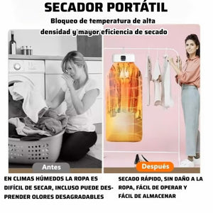 👖SECADOR DE ROPA PORTÁTIL + ESTERILIZACIÓN EN CALOR👖