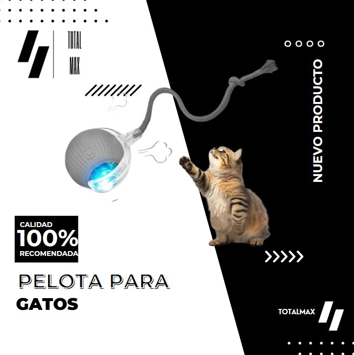 PELOTA DE JUGUETE INTERACTIVA PARA ANIMALES (PERROS Y GATOS)