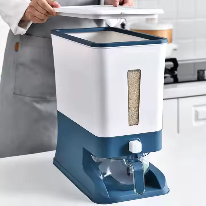 🐕DISPENSADOR DE 12KG UTILIZABLE: PARA ARROZ , CEREALES O COMIDAS PARA MASCOTAS.🐕