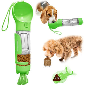 🐕‍🦺🐶BOTELLA PORTATIL 4 EN 1 MULTIFUNCIONAL PARA TU PELUDITO🐕‍🦺🐶