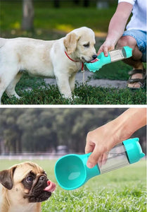 🐕‍🦺🐶BOTELLA PORTATIL 4 EN 1 MULTIFUNCIONAL PARA TU PELUDITO🐕‍🦺🐶
